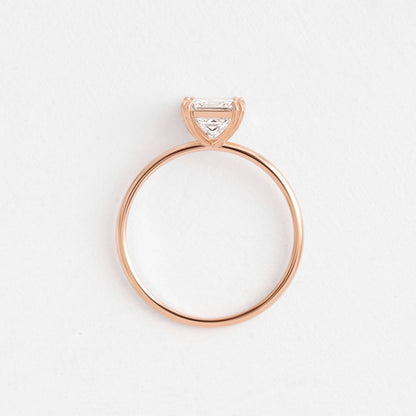 Solitaire Double Prong-Princess Lab Grown Diamond Engagement Ring