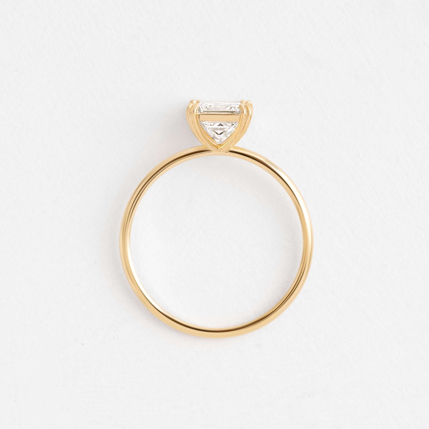 Solitaire Double Prong-Princess Lab Grown Diamond Engagement Ring