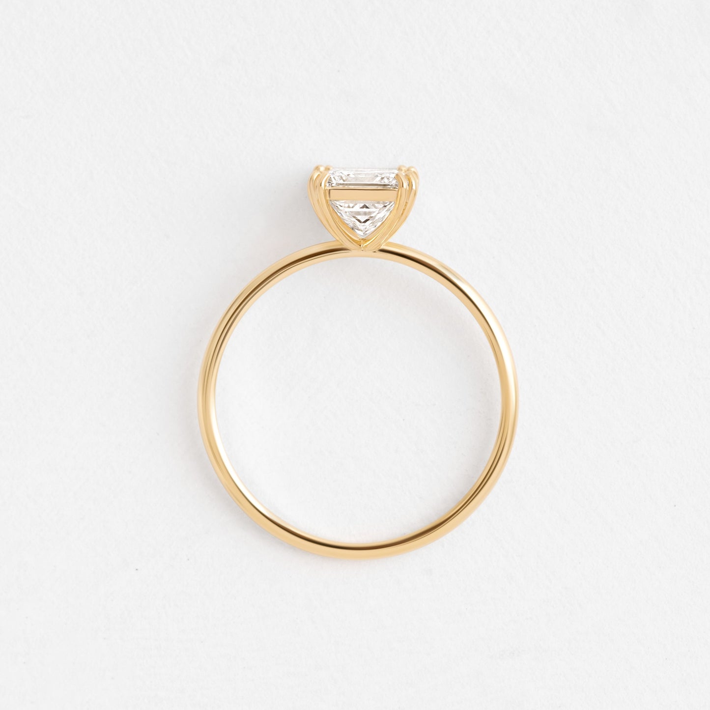 Solitaire Double Prong-Princess Lab Grown Diamond Engagement Ring