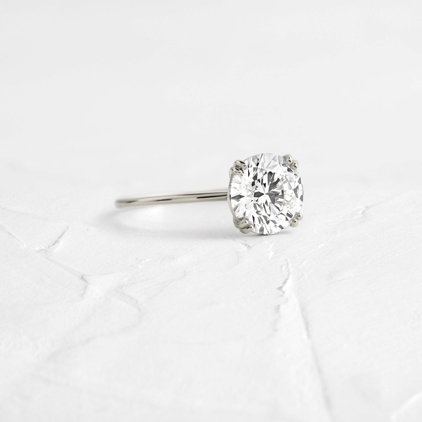 Solitaire Double Prong-Oval Lab Grown Diamond Engagement Ring