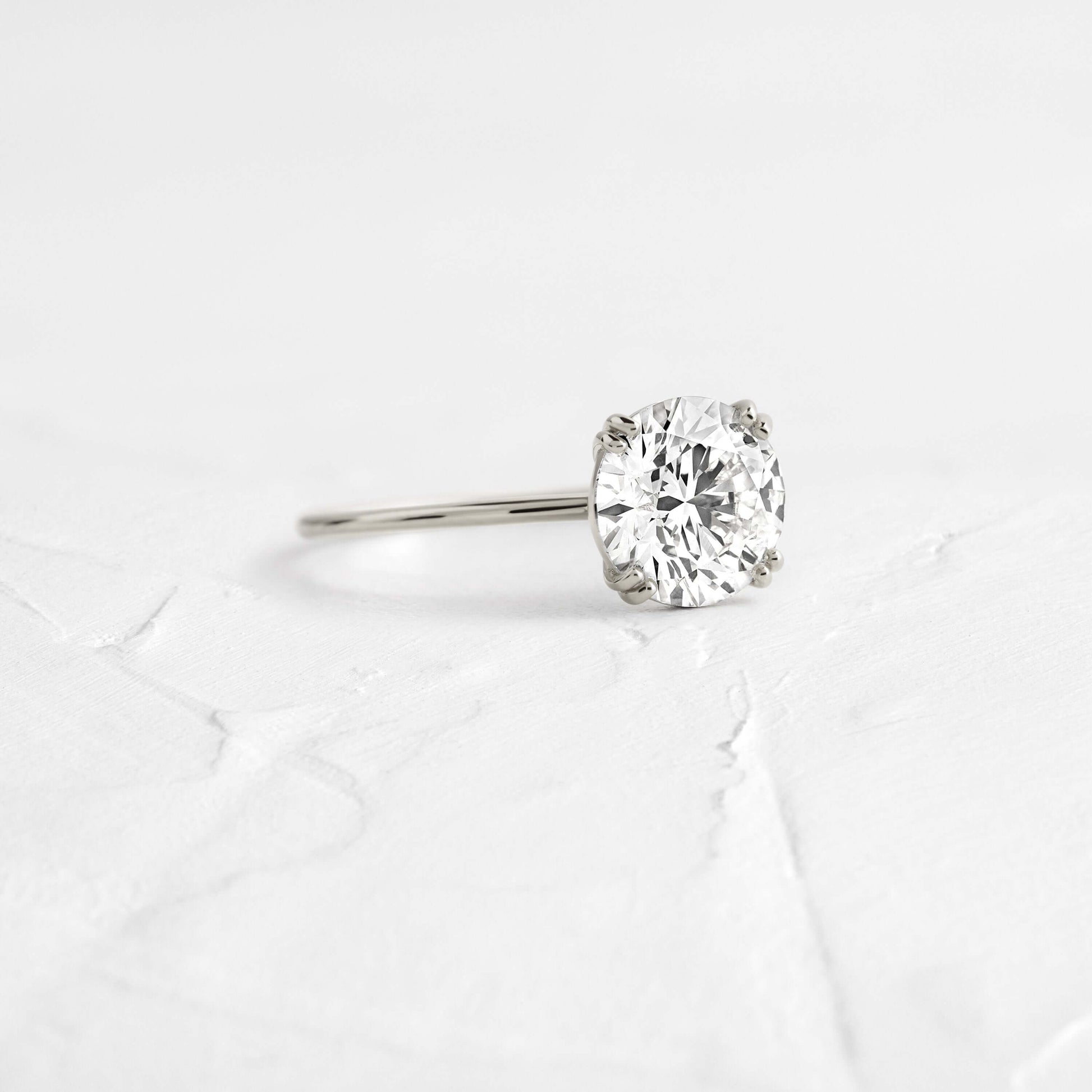 Solitaire Double Prong-Oval Lab Grown Diamond Engagement Ring