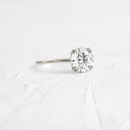 Solitaire Double Prong-Oval Lab Grown Diamond Engagement Ring