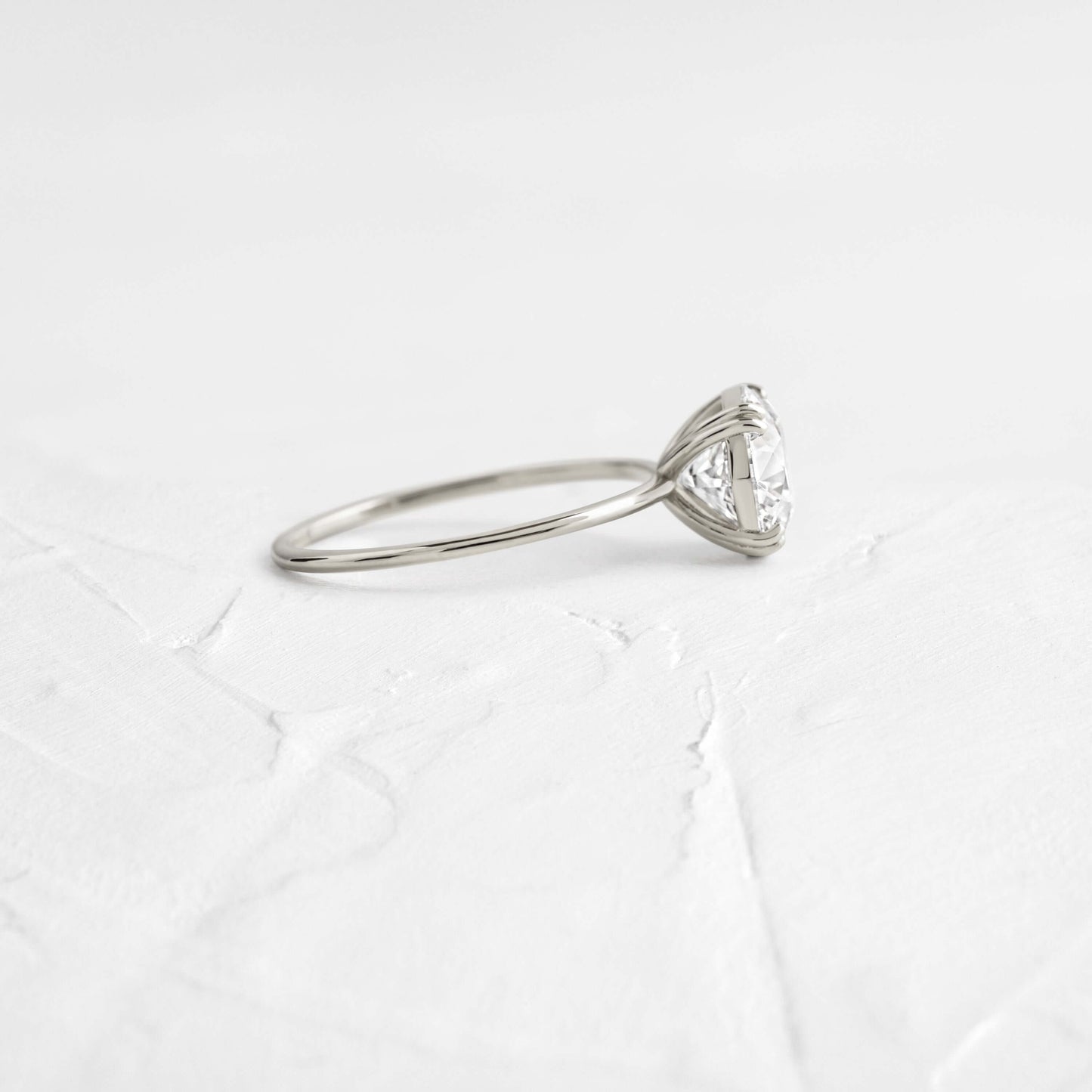 Solitaire Double Prong-Oval Lab Grown Diamond Engagement Ring