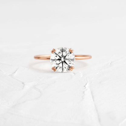 Solitaire Double Prong-Oval Lab Grown Diamond Engagement Ring