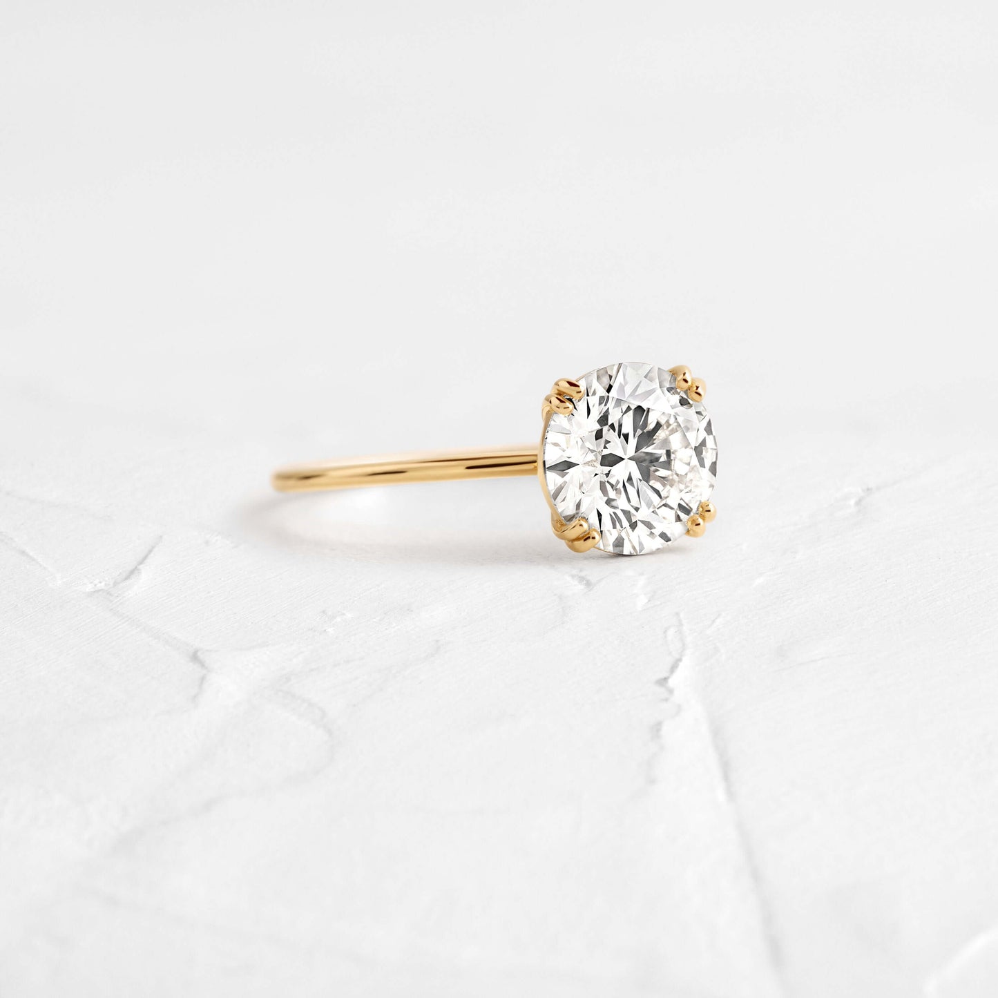 Solitaire Double Prong-Oval Lab Grown Diamond Engagement Ring
