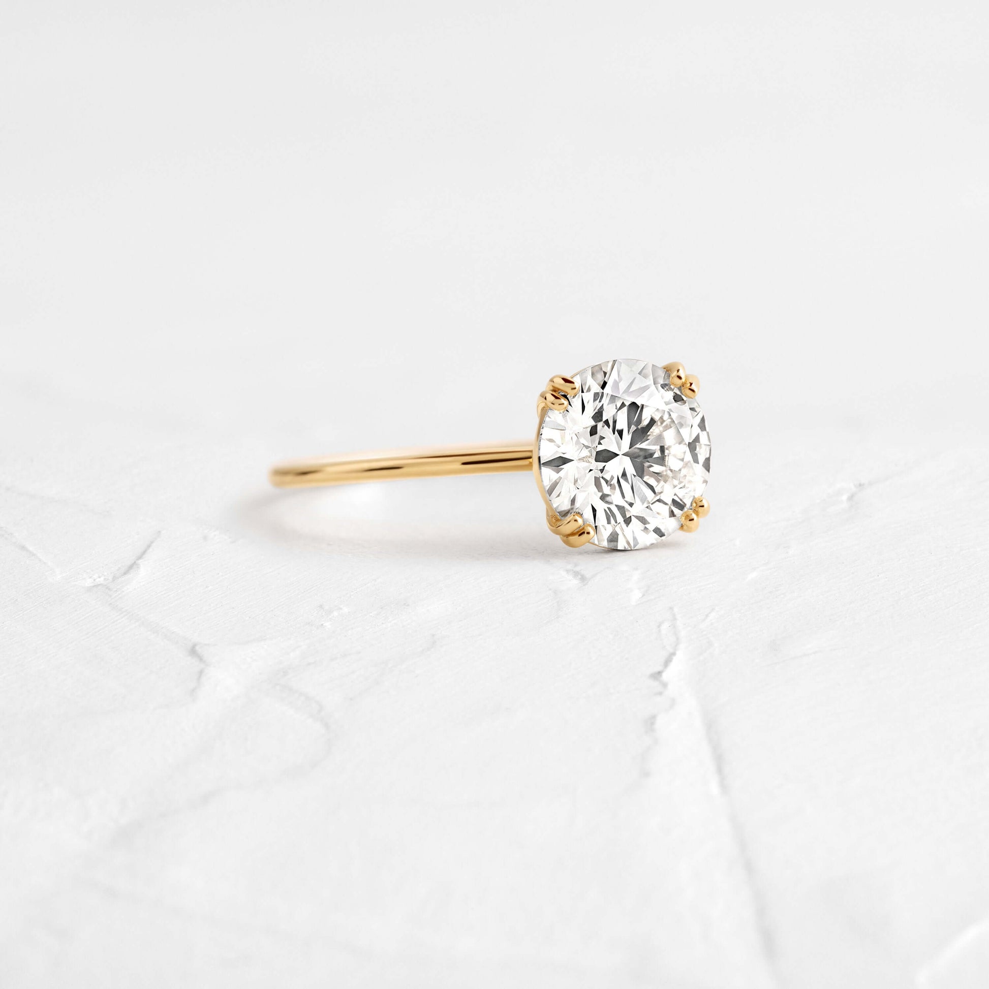 Solitaire Double Prong-Oval Lab Grown Diamond Engagement Ring