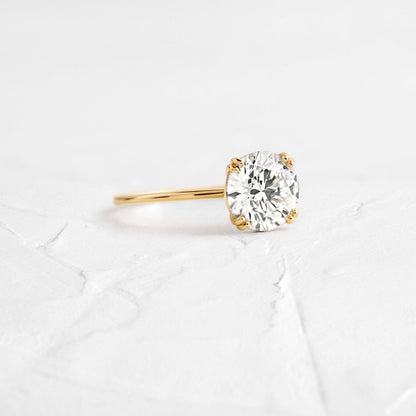 Solitaire Double Prong-Oval Lab Grown Diamond Engagement Ring