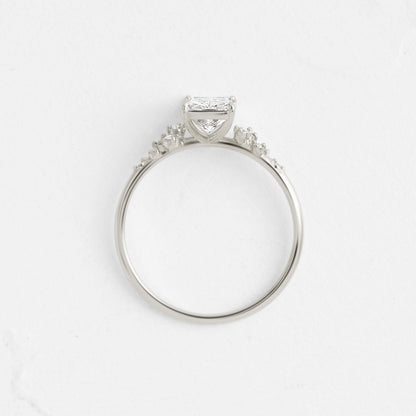 Cluster-Radiant Lab Grown Diamond Engagement Ring