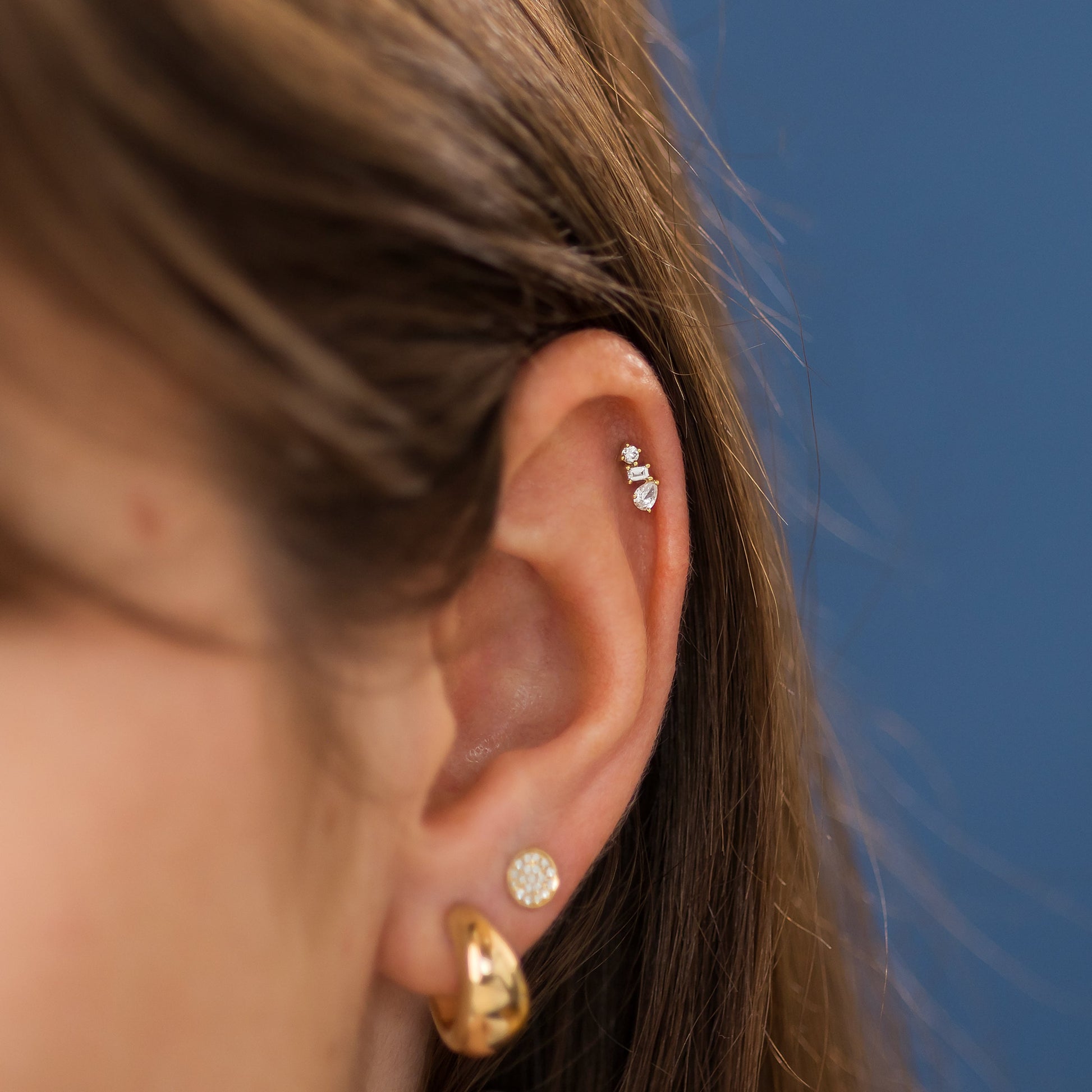 Solitaire- 1.0CT Oval Lab Grown Diamond Earrings