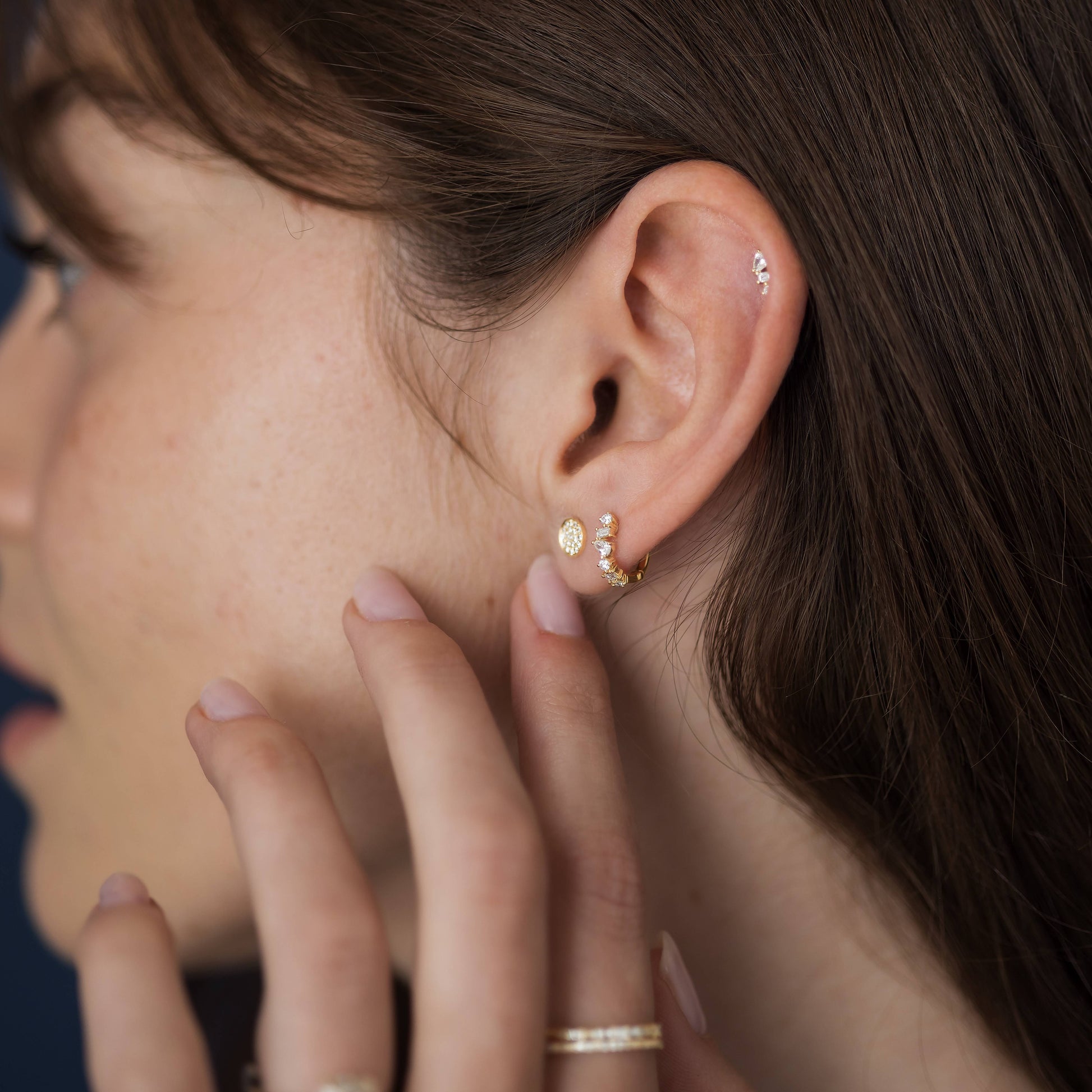 Solitaire- 1.0CT Oval Lab Grown Diamond Earrings