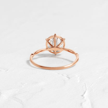 Solitaire-Oval Lab Grown Diamond Engagement Ring