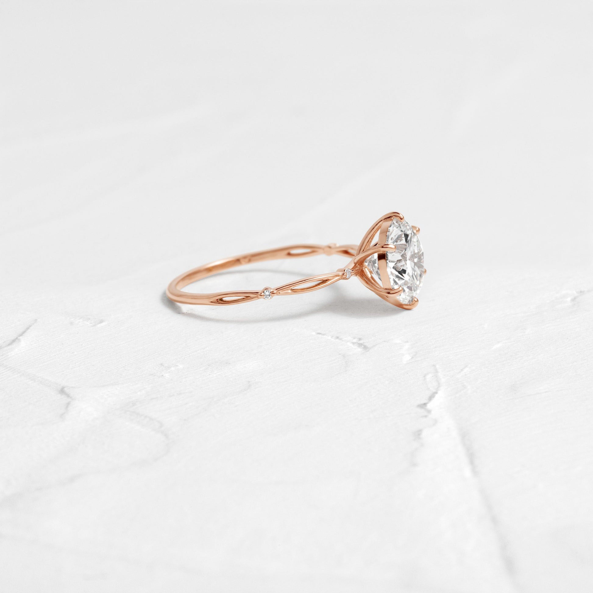 Solitaire-Oval Lab Grown Diamond Engagement Ring