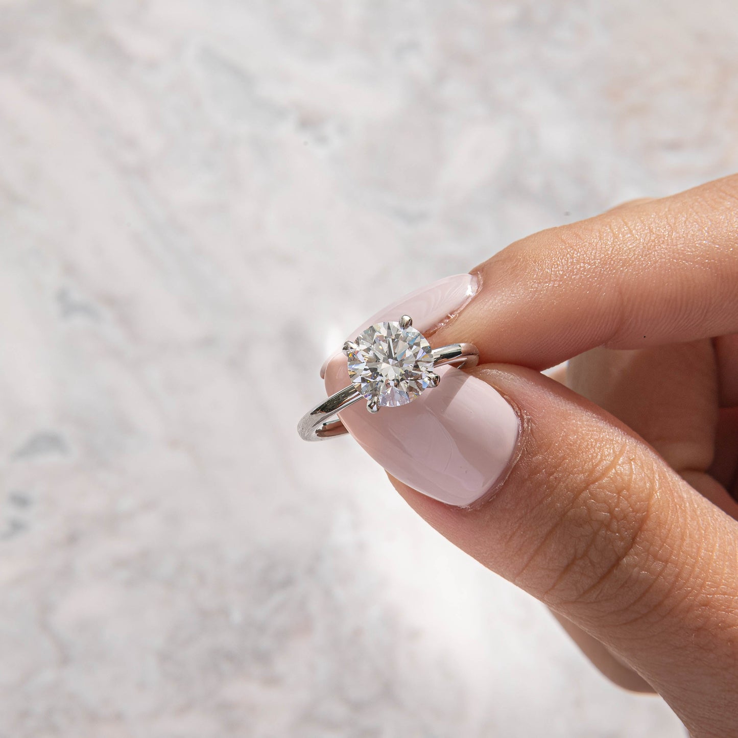 Solitaire-Oval Lab Grown Diamond Engagement Ring