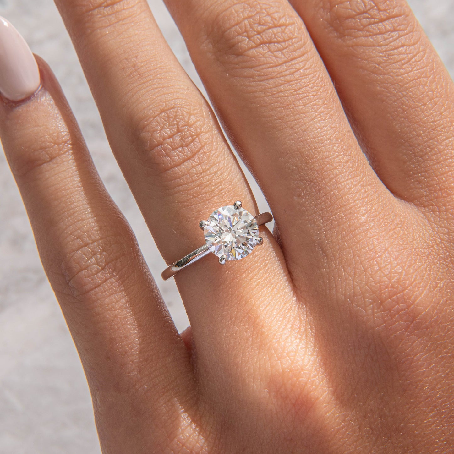 Solitaire-Oval Lab Grown Diamond Engagement Ring