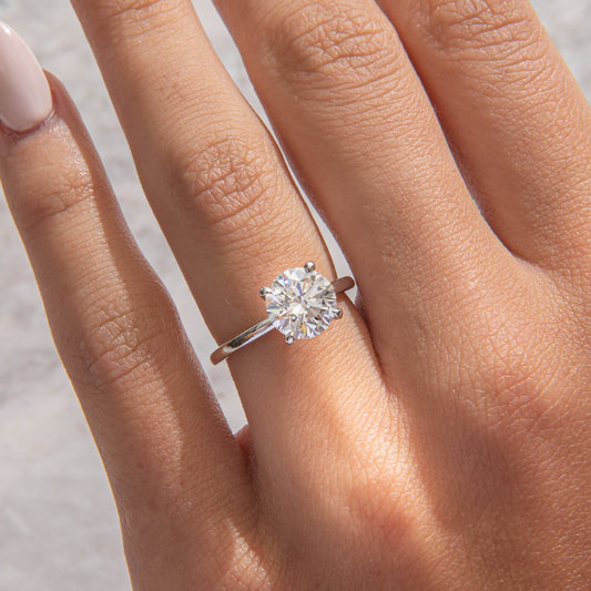 Solitaire-Oval Lab Grown Diamond Engagement Ring