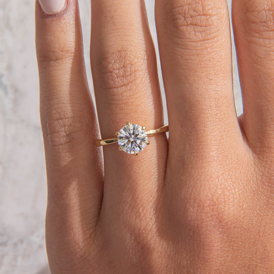Solitaire-Oval Lab Grown Diamond Engagement Ring