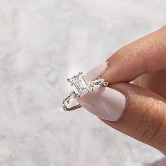 Solitaire-Oval Lab Grown Diamond Engagement Ring