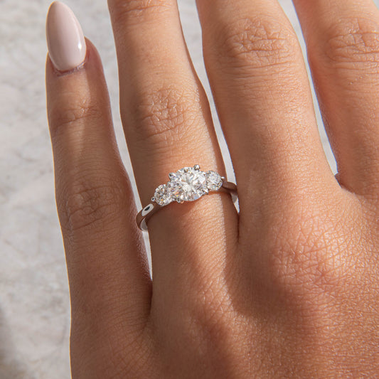 Solitaire-Oval Lab Grown Diamond Engagement Ring
