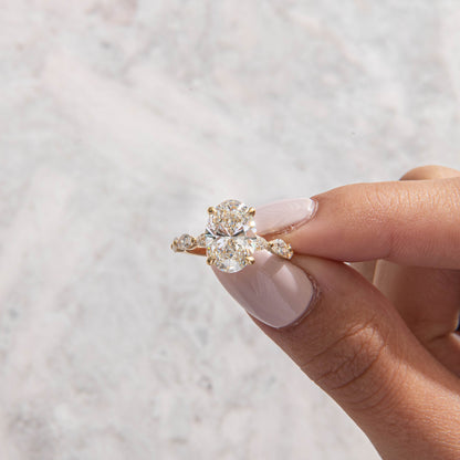 Solitaire-Oval Lab Grown Diamond Engagement Ring