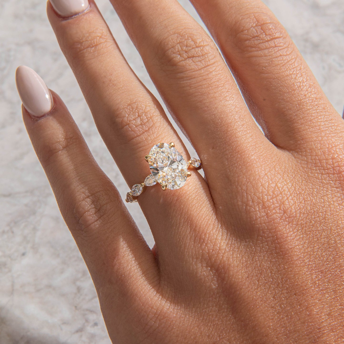 Solitaire-Oval Lab Grown Diamond Engagement Ring