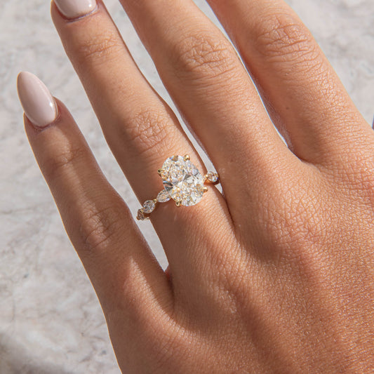 Solitaire-Oval Lab Grown Diamond Engagement Ring