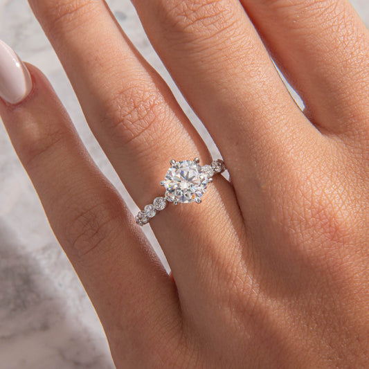 Solitaire-Oval Lab Grown Diamond Engagement Ring
