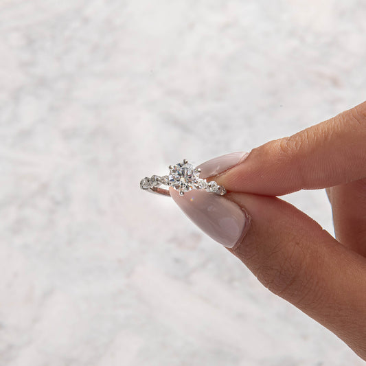 Solitaire-Oval Lab Grown Diamond Engagement Ring