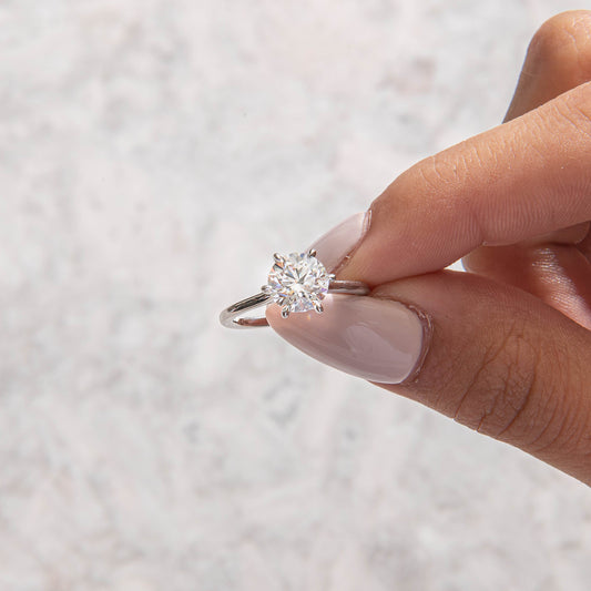 Solitaire-Oval Lab Grown Diamond Engagement Ring