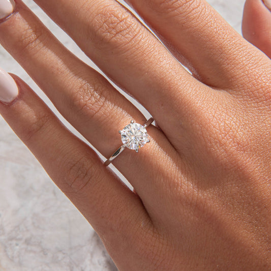 Solitaire-Oval Lab Grown Diamond Engagement Ring