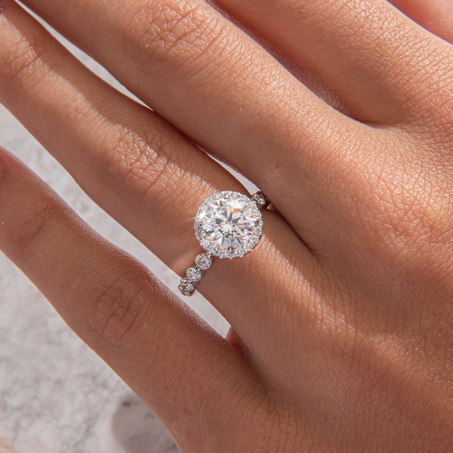 Solitaire-Oval Lab Grown Diamond Engagement Ring