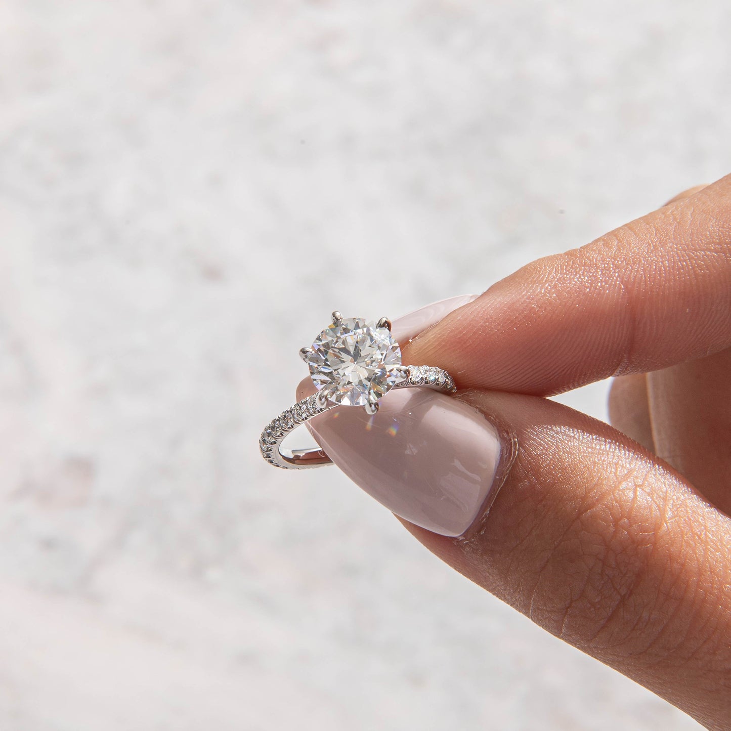 Solitaire-Oval Lab Grown Diamond Engagement Ring