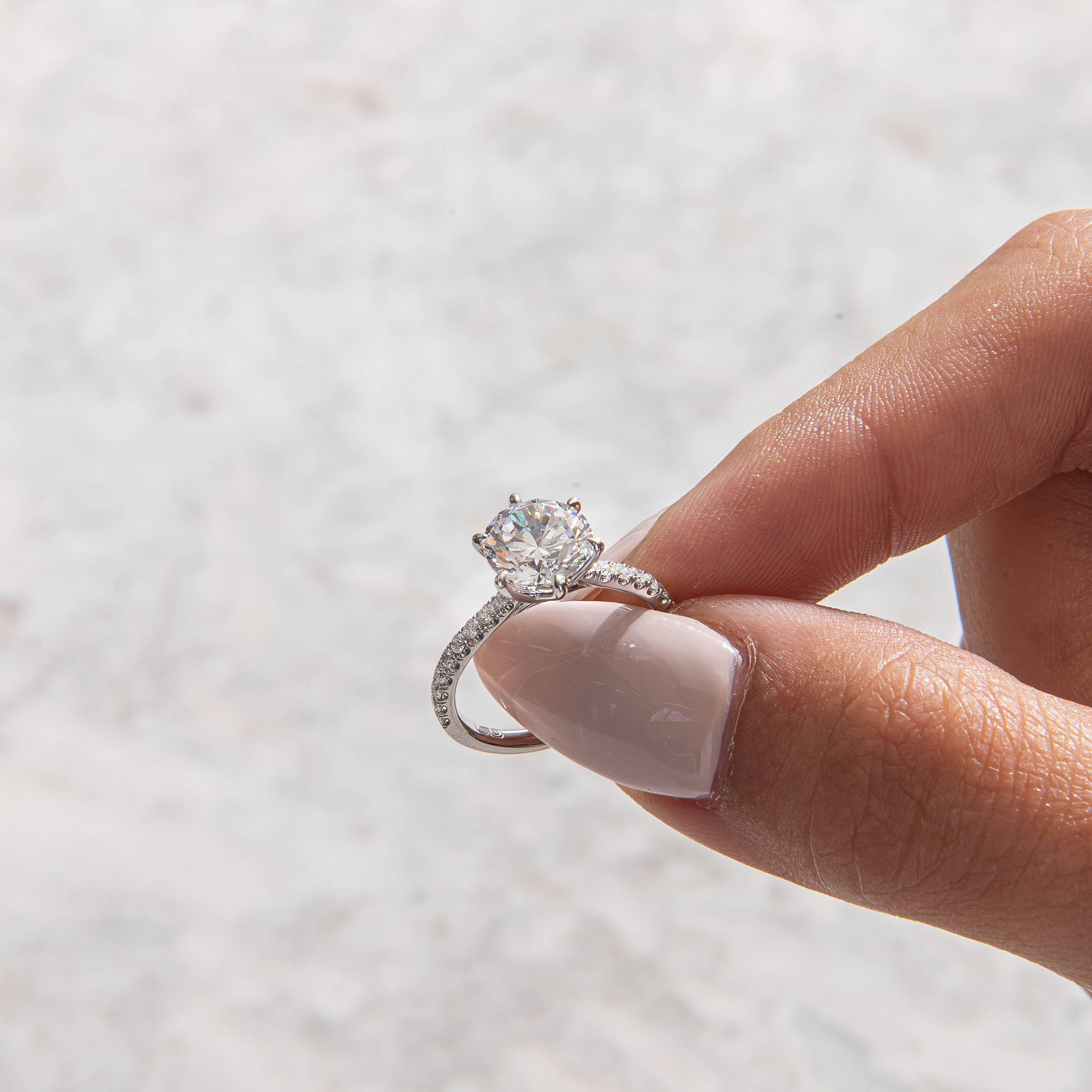 Solitaire-Oval Lab Grown Diamond Engagement Ring