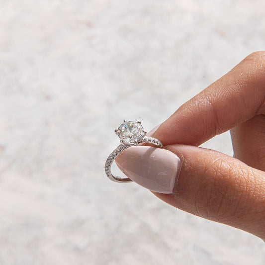 Solitaire-Oval Lab Grown Diamond Engagement Ring
