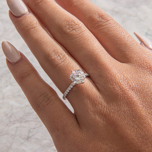 Solitaire-Oval Lab Grown Diamond Engagement Ring