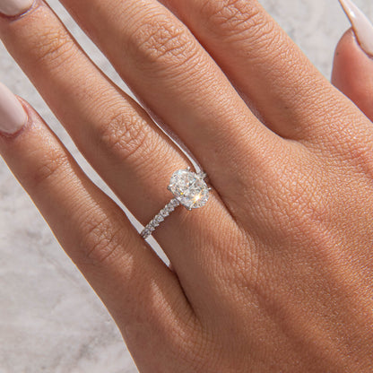 Solitaire-Oval Lab Grown Diamond Engagement Ring