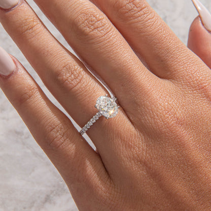 Solitaire-Oval Lab Grown Diamond Engagement Ring