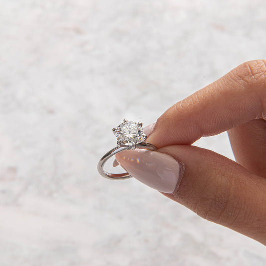 Solitaire-Oval Lab Grown Diamond Engagement Ring