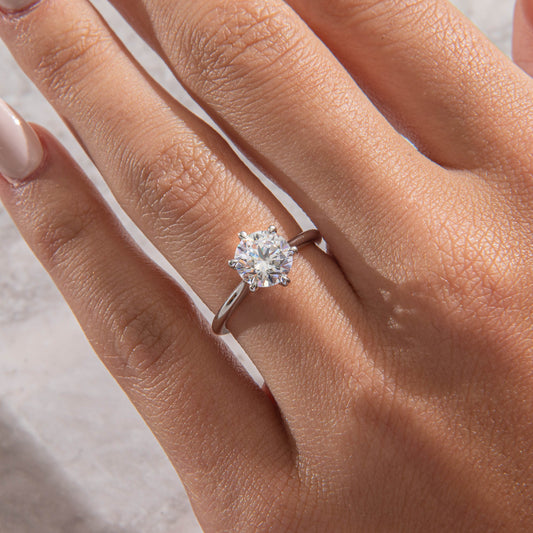 Solitaire-Oval Lab Grown Diamond Engagement Ring