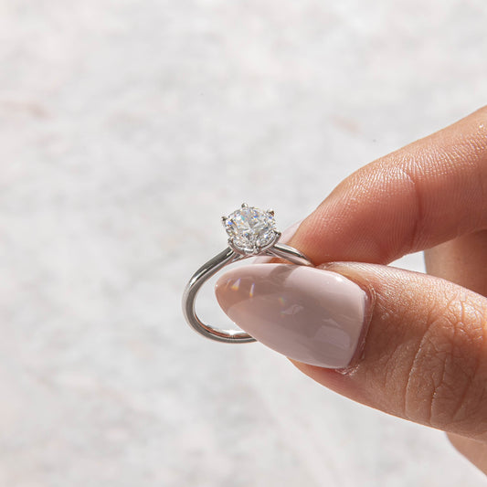 Solitaire-Oval Lab Grown Diamond Engagement Ring