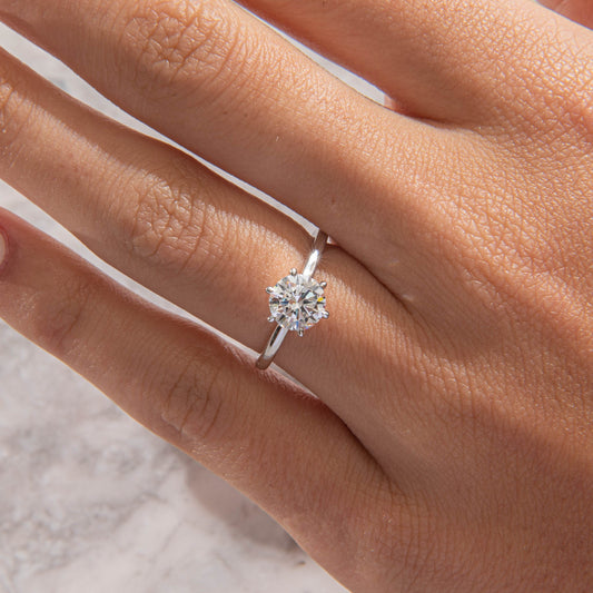Solitaire-Oval Lab Grown Diamond Engagement Ring