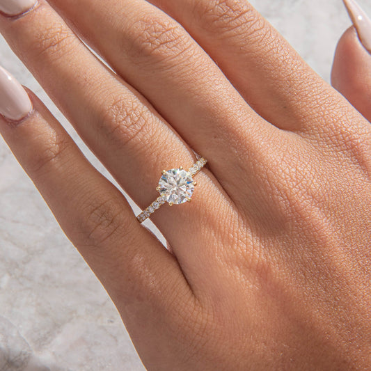 Solitaire-Oval Lab Grown Diamond Engagement Ring