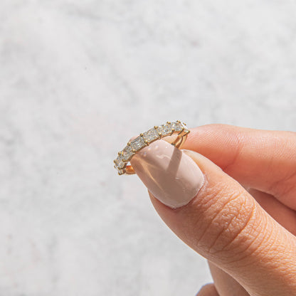 Half Eternity-1.7 CT Marquise Lab Grown Diamond Wedding Band