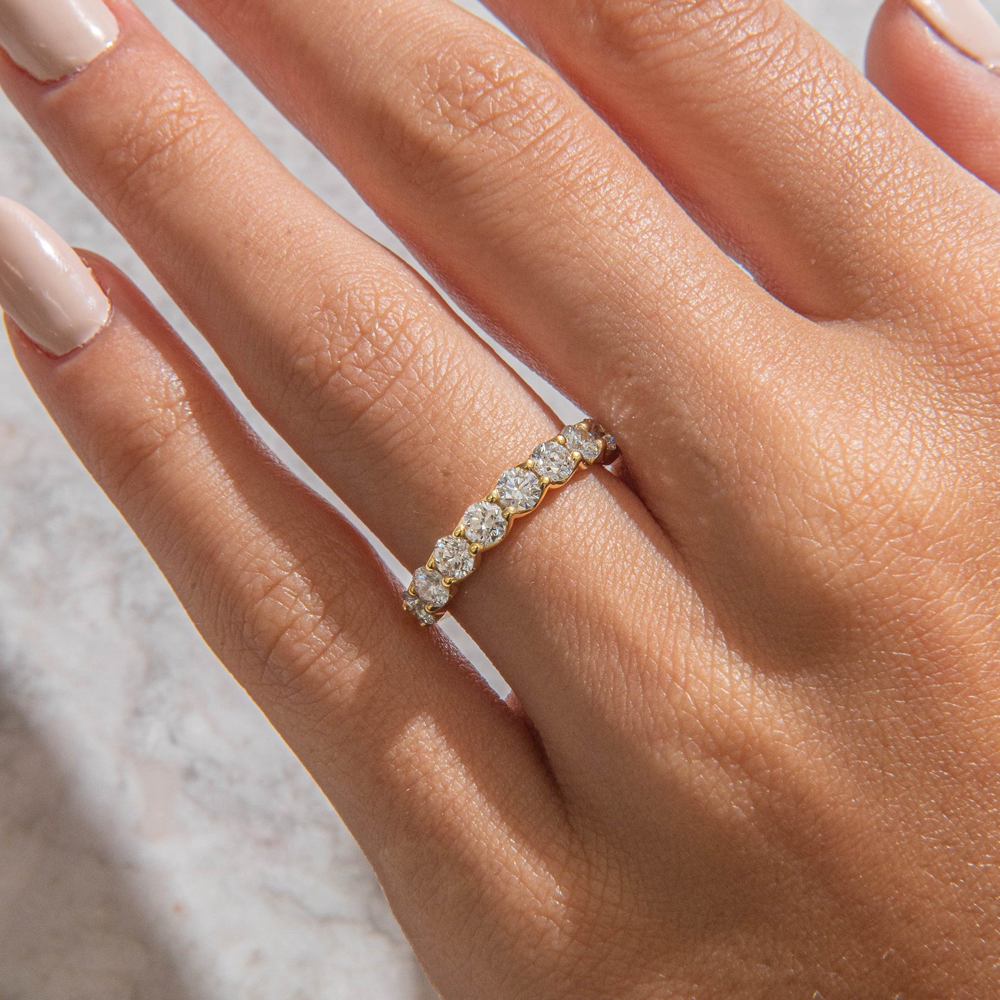 Eternity-1.7 CT Round Lab Grown Diamond Wedding Band