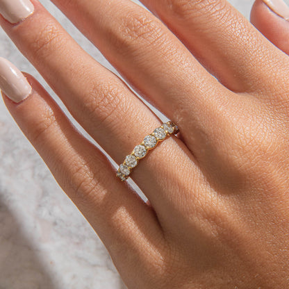 Eternity-1.7 CT Round Lab Grown Diamond Wedding Band