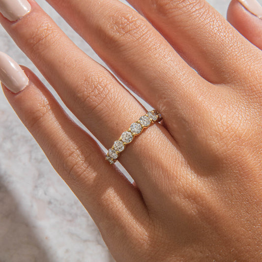 Eternity-1.7 CT Round Lab Grown Diamond Wedding Band