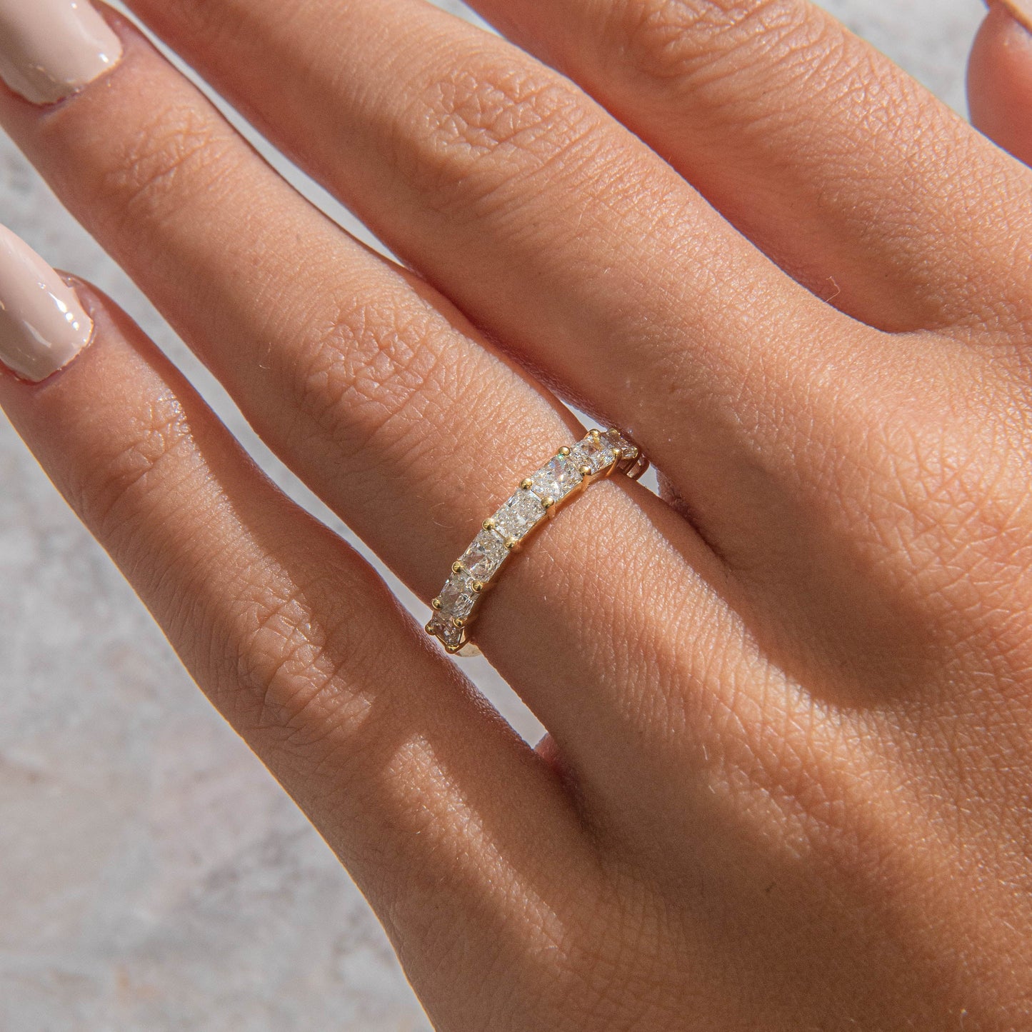 Half Eternity-1.7 CT Marquise Lab Grown Diamond Wedding Band