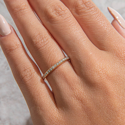 Eternity-0.8 CT Round Lab Grown Diamond Wedding Band