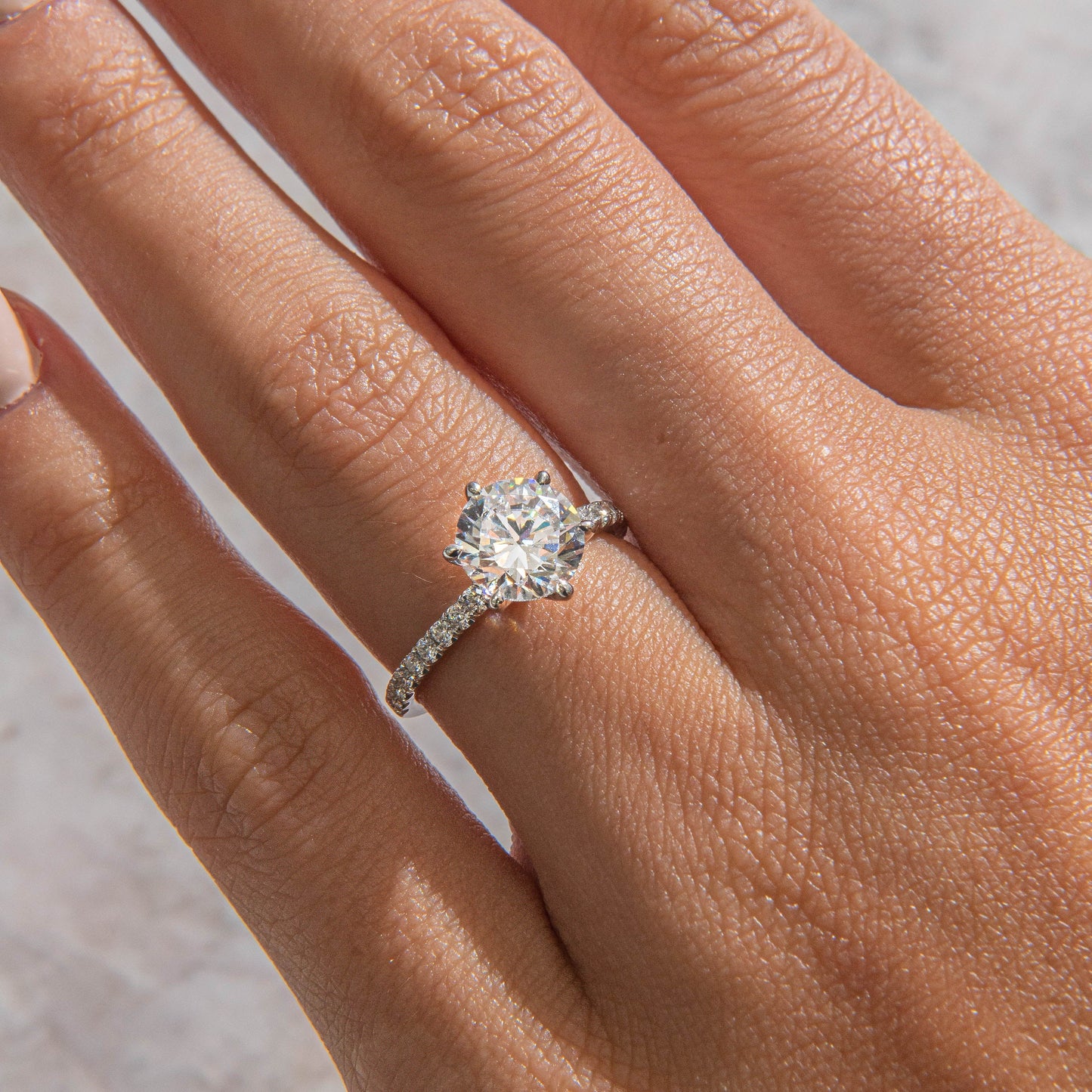 Solitaire-Oval Lab Grown Diamond Engagement Ring