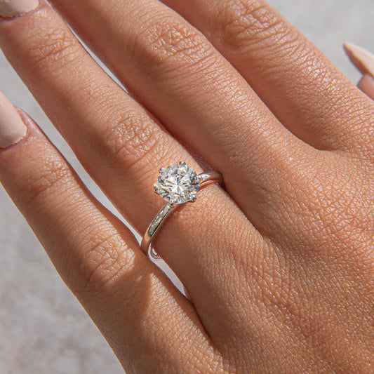 Solitaire-Oval Lab Grown Diamond Engagement Ring
