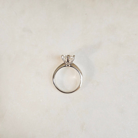 Solitaire-2.55 CT Round Lab Grown Diamond Engagement Ring